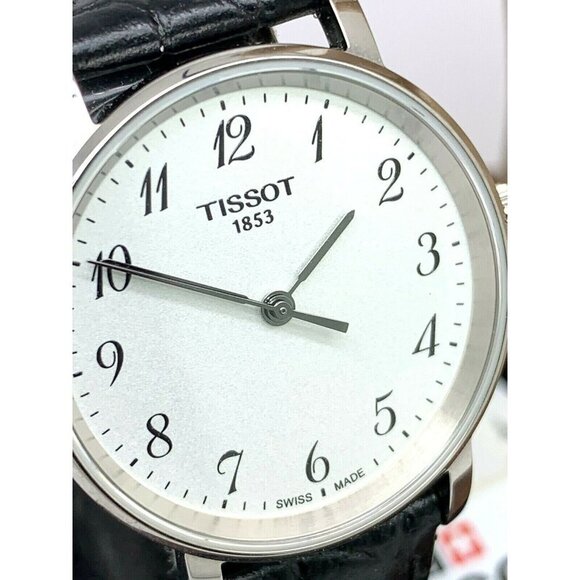 Tissot Women's Watch Swiss Quartz Silver Dial 30mm Black Leather T1092101603200 - Picture 12 of 13